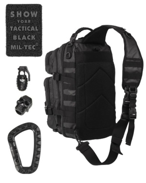 One Strap Assault Pack Large Tactical Black – Mil-Tec (2)