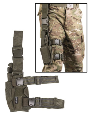 Beinholster Verstellbar Olivgrün – Mil-Tec (2)