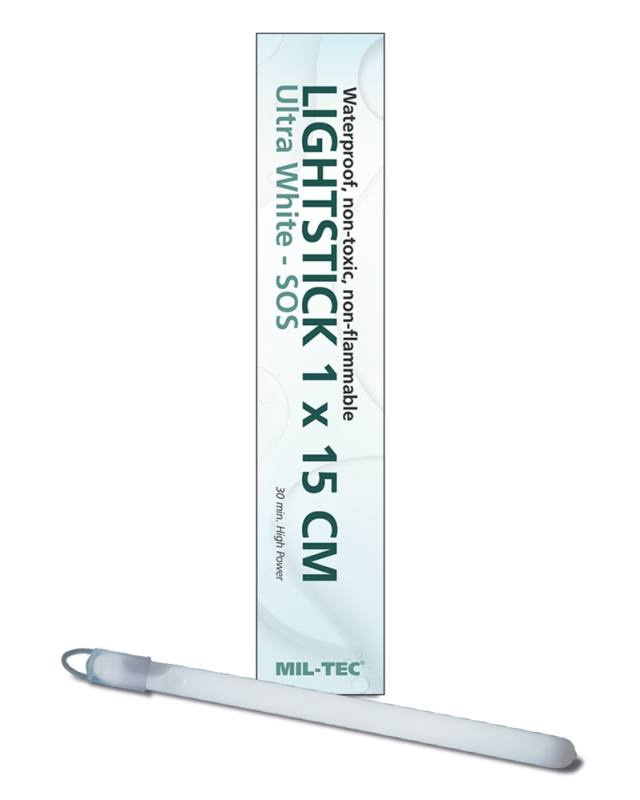Leuchtstab 1 × 15 Cm 30 Min. Ultra Weiss – Mil-Tec