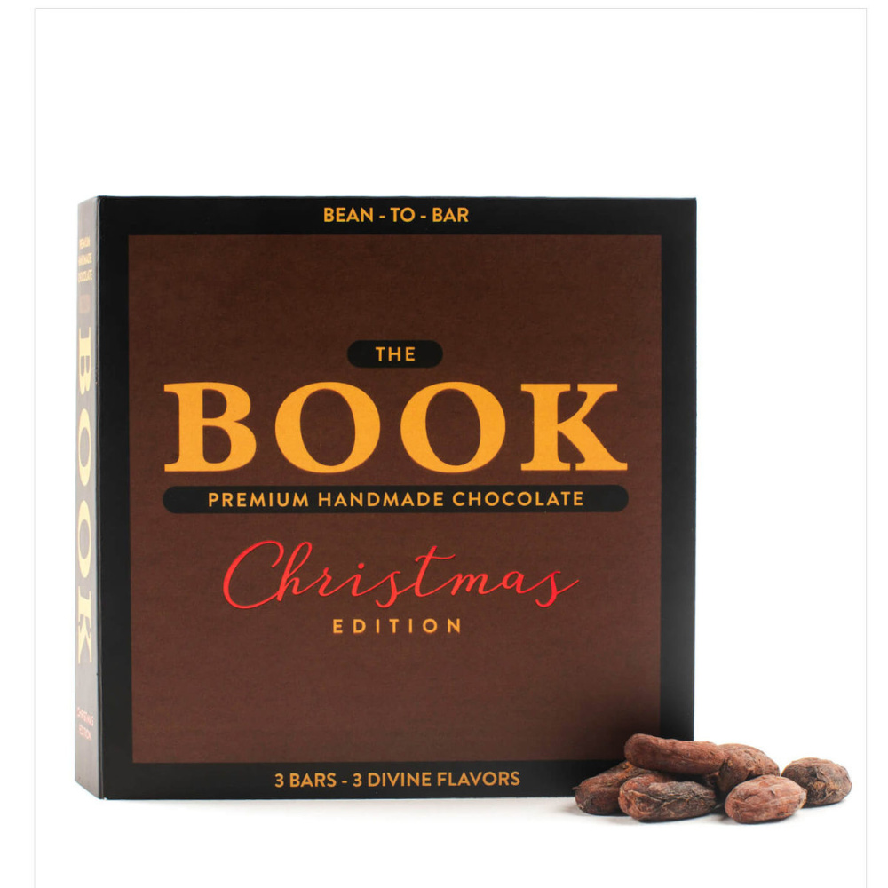 Weihnachtsschokolade in Buchform: 3 Tafeln, Produktbild (1)