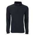 Vantage Zen Sportpullover mit kurzem Reißverschluss, 160 g/m², Schwarz meliert