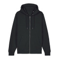 Stanley/Stella Cultivator 2.0 Unisex-Kapuzenjacke mit Reißverschluss, 350 g/m², Schwarz