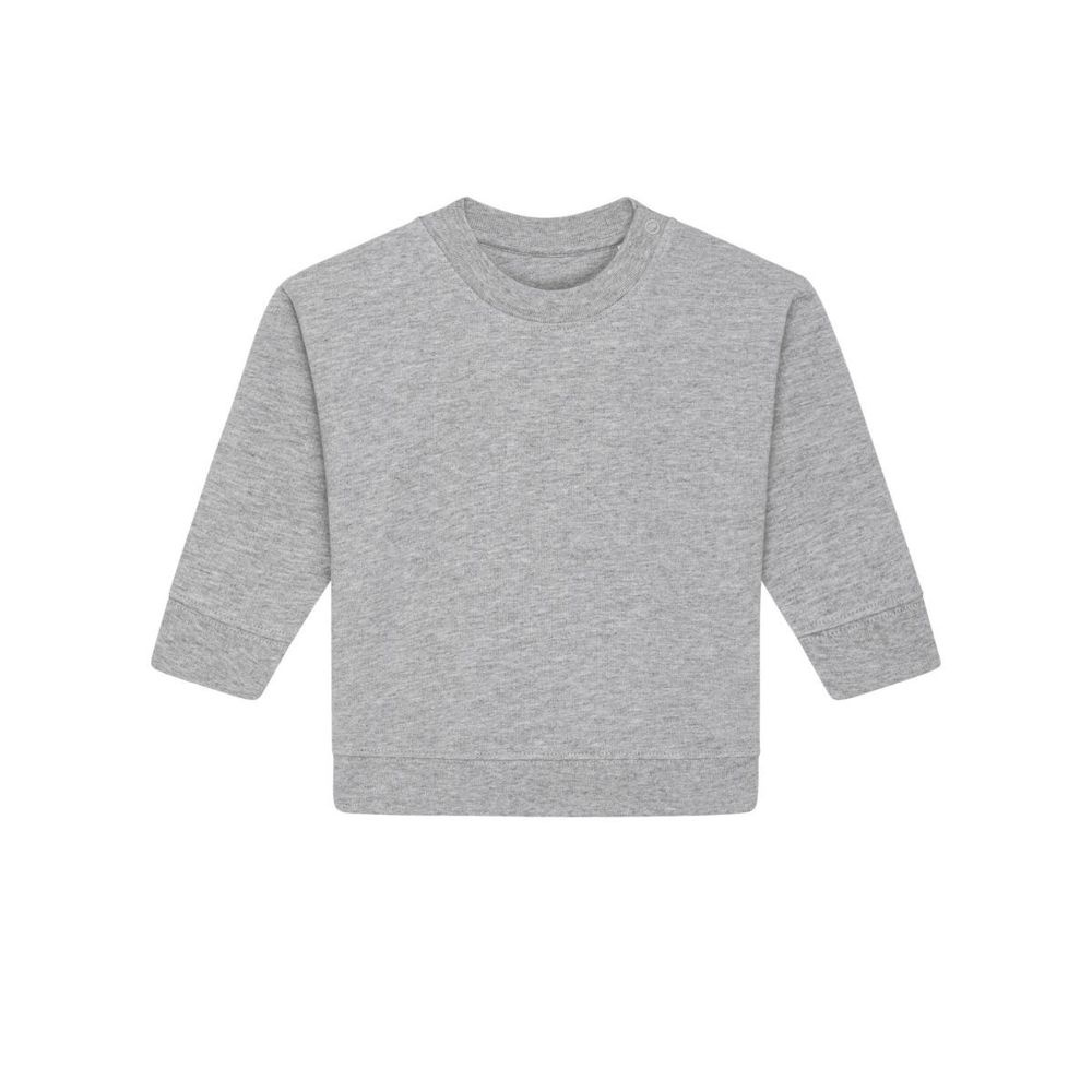 Stanley/Stella Baby Changer Baby-Sweatshirt mit Rundhalsausschnitt, 280 g/m² – Grau meliert, 6-12 Monate (1)