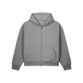Stanley/Stella Fronter Unisex-Kapuzen-Sweatjacke, Grau (Misty Grey)