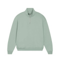 Stanley/Stella Miller Dry Unisex-Sweatshirt mit Reißverschlusskragen, 400 g/m², Hellgrün (Aloe)