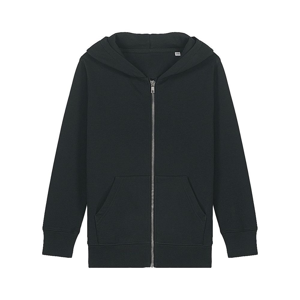 Stanley/Stella Mini Cultivator 2.0 Kinder-Kapuzen-Sweatjacke, 300 g/m² – Schwarz, 3-4 (1)
