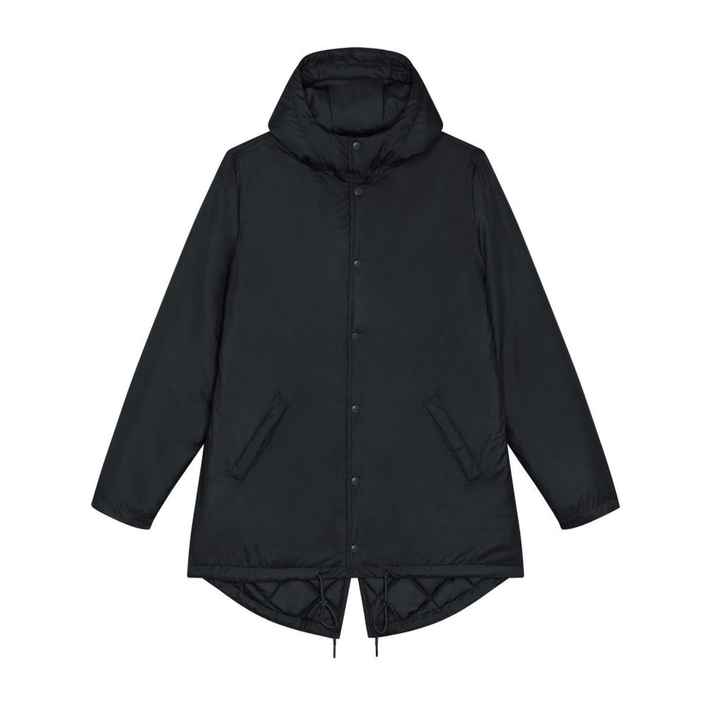 Stanley/Stella Padded Parker Unisex-Jacke – Schwarz, XXS (1)