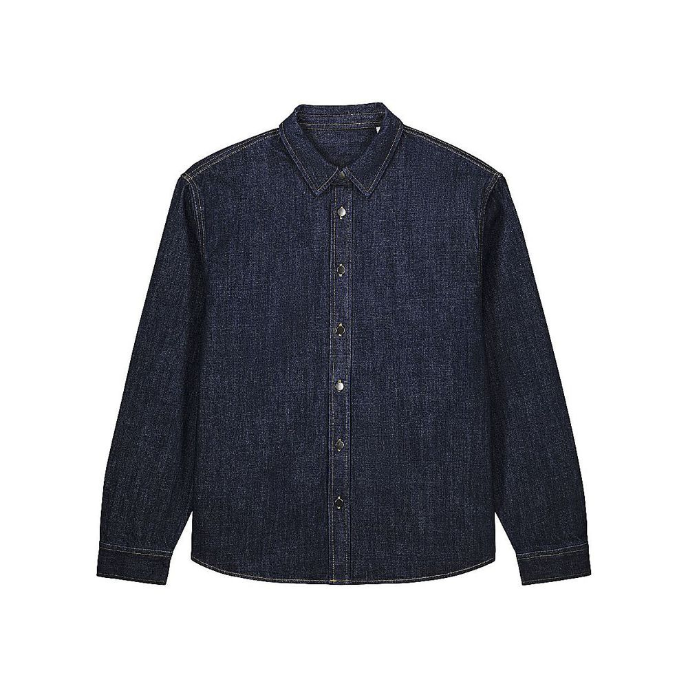 Stanley/Stella Palmer Unisex-Hemdjacke – Dunkles Denimblau, XS