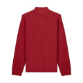 Stanley/Stella Prepster 2.0 Long Sleeve Unisex-Langarm-Poloshirt, 240 g/m², Rot (Passionate Red)