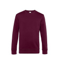 B&C WU01K Sweatshirt mit Rundhalsausschnitt, Rot (Dark Cherry)