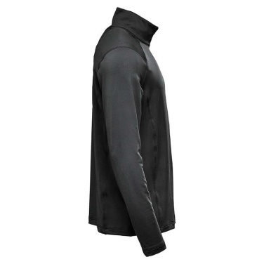 Stormtech QT-1 Herren-Sportshirt mit kurzem Reißverschluss, 210 g/m² - Schwarz, S (2)