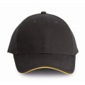 Kariban KP011 Baseballcap, Dunkelgrau / Gelb