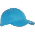 Kariban KP011 Baseballcap, Blau (Surf blue) / Hellgrau