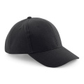 Beechfield B65 Baseballcap, Schwarz
