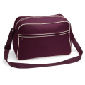 BagBase BG14 Umhängetasche, Bordeaux / Beige (Sand)