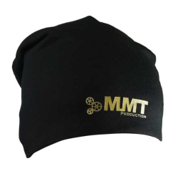 MMT Production winter hat with a heat-transfer logo