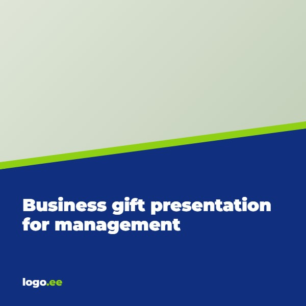 Business gift presentation for management: slide template