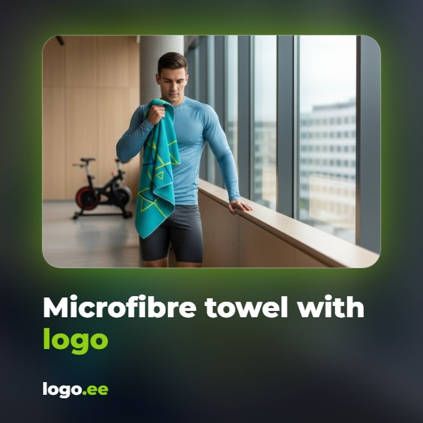 Microfibre towel with logo: a practical promotional gift
