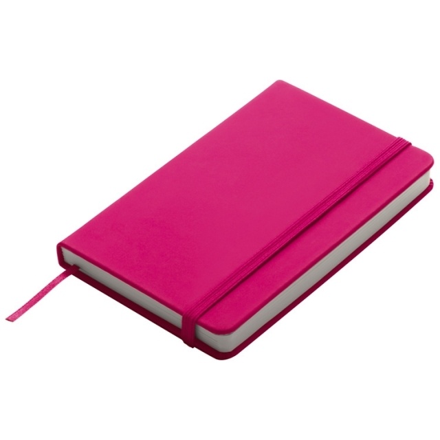 Logo trade corporate gifts picture of: Notebook A6 Lübeck, pink