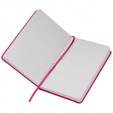 Logotrade promotional gift picture of: Notebook A6 Lübeck, pink