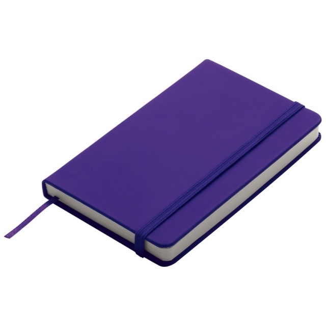 Logo trade corporate gifts image of: Notebook A6 Lübeck, purple