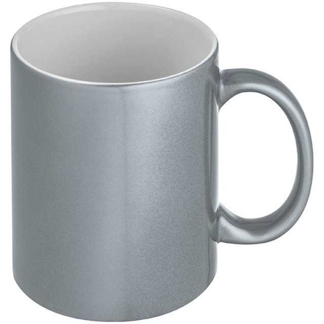 Logotrade corporate gifts photo of: Sublimation mug Alhambra, metallic silver
