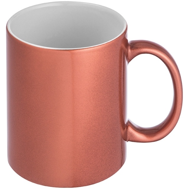 Logo trade corporate gifts image of: Sublimation mug Alhambra, metallic red