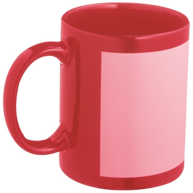 Logotrade promotional merchandise image of: Ceramic sublimation mug Montevideo, red
