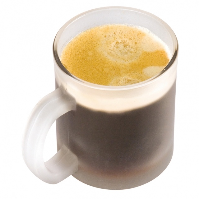 Logotrade advertising product image of: Glass coffee mug Geneva, transparent