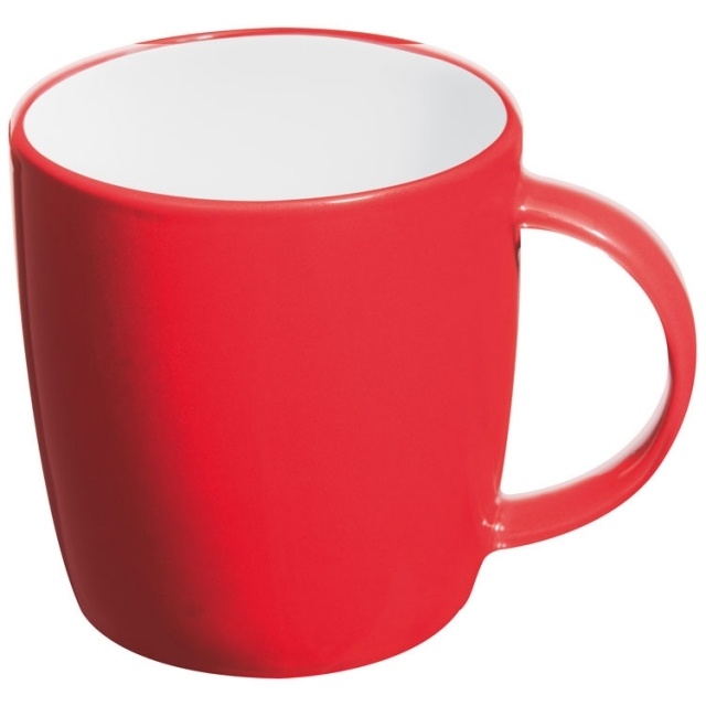 Logotrade promotional product picture of: Ceramic mug Martinez, red