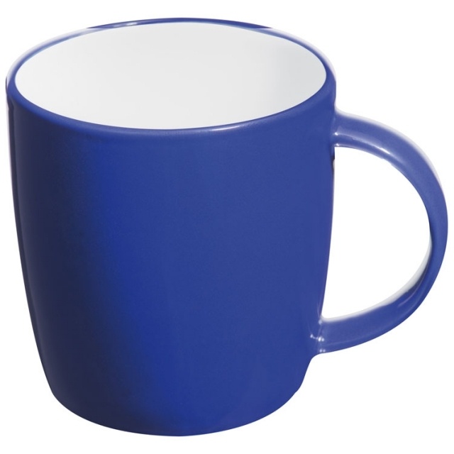 Logo trade business gifts image of: Ceramic mug Martinez, blue