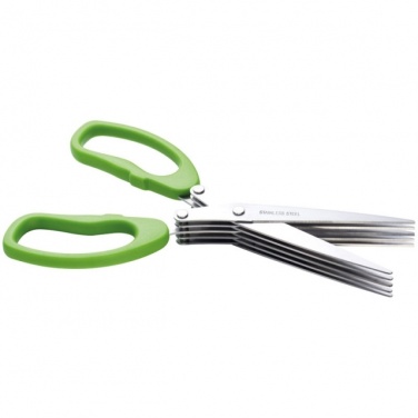 Logo trade business gift photo of: Chive scissors 'Bilbao'  color light green