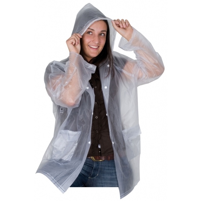 Logo trade promotional products image of: Rain coat 910166 'Clermont-Ferrand'  color transparent