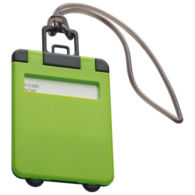 Logotrade promotional giveaways photo of: Luggage tag 'Kemer'  color light green