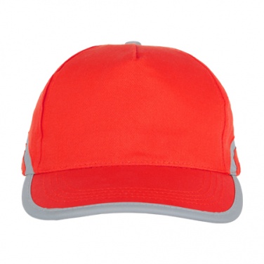 Logotrade promotional products photo of: 5-panel reflective cap 'Dallas'  color red