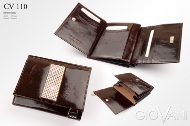 Logo trade promotional merchandise photo of: Ladies wallet with Swarovski crystals CV 110