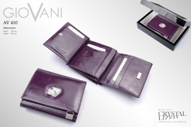 Logo trade business gifts image of: Ladies wallet with Swarovski crystal AV 110