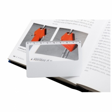 Logo trade promotional gifts image of: Reading lens 'Posen'  color white