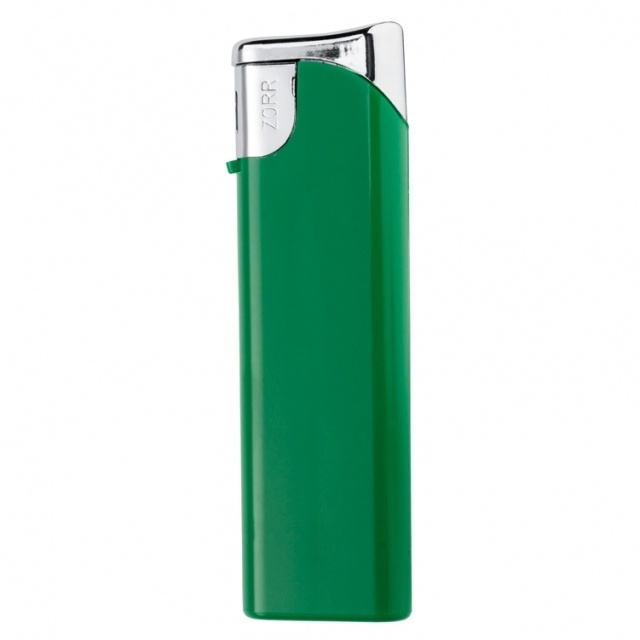 Logo trade corporate gifts picture of: Electronic lighter 'Knoxville'  color green