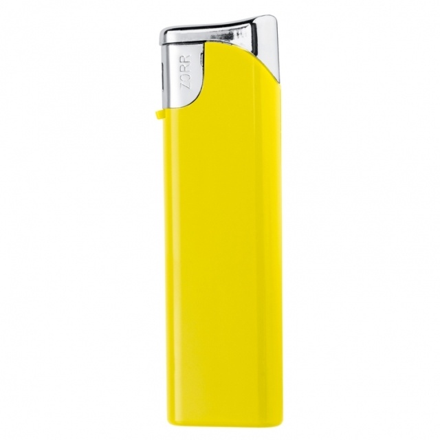Logo trade advertising product photo of: Electronic lighter 'Knoxville'  color yellow