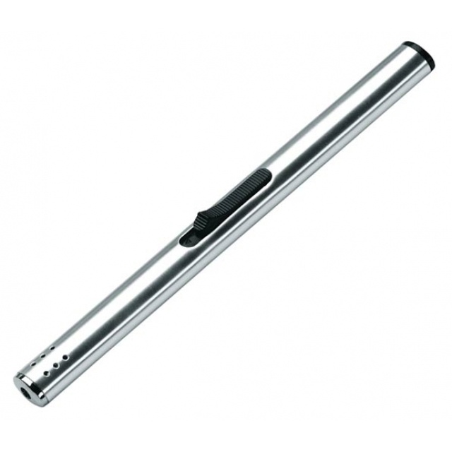 Logo trade promotional products picture of: Metal pole lighter 'Brisbane', grey