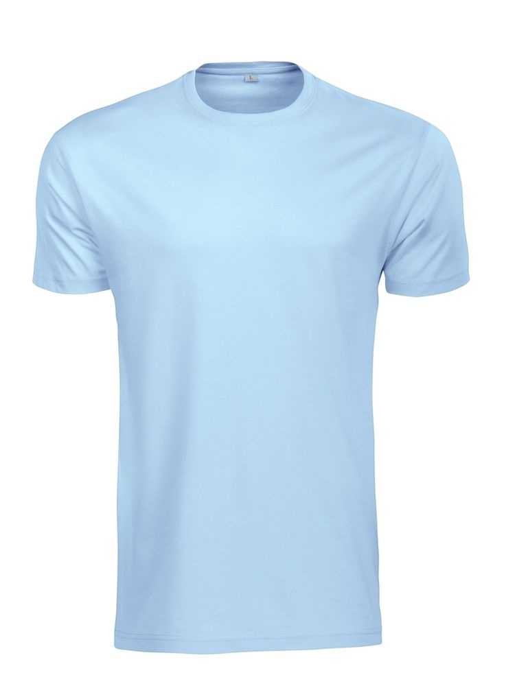 Logo trade promotional giveaways image of: T-shirt Rock T sky blue