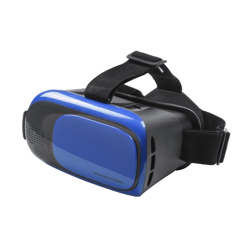 Logo trade promotional merchandise photo of: Virtual reality headset blue