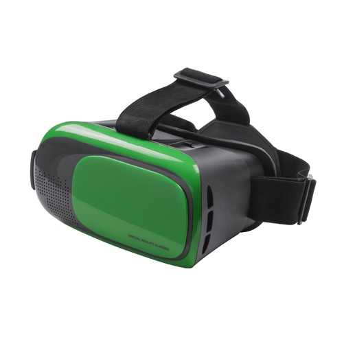 Logo trade promotional merchandise photo of: Virtual reality headset green