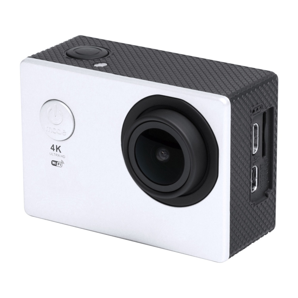 Logo trade corporate gifts picture of: Action camera 4K, plastic, white