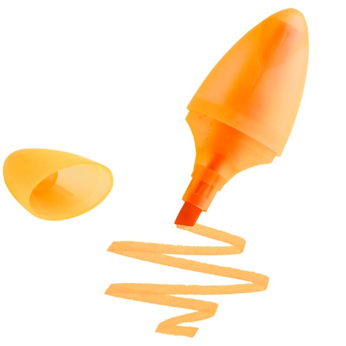 Logo trade promotional item photo of: Highlighter, orange