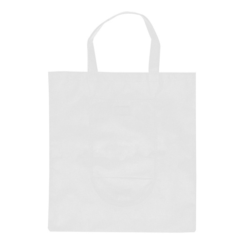 Logo trade promotional merchandise picture of: Foldable shopping bag,white