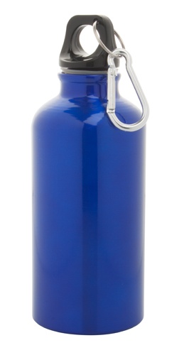 Logo trade promotional giveaways picture of: Aluminium sport bottle, blue