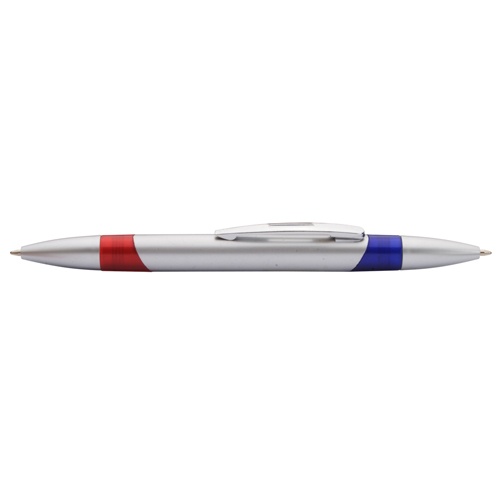 Logotrade business gift image of: Stylish double-ended ballpoint pen, silver