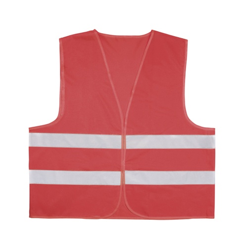 Logo trade promotional merchandise image of: Visibility vest, red